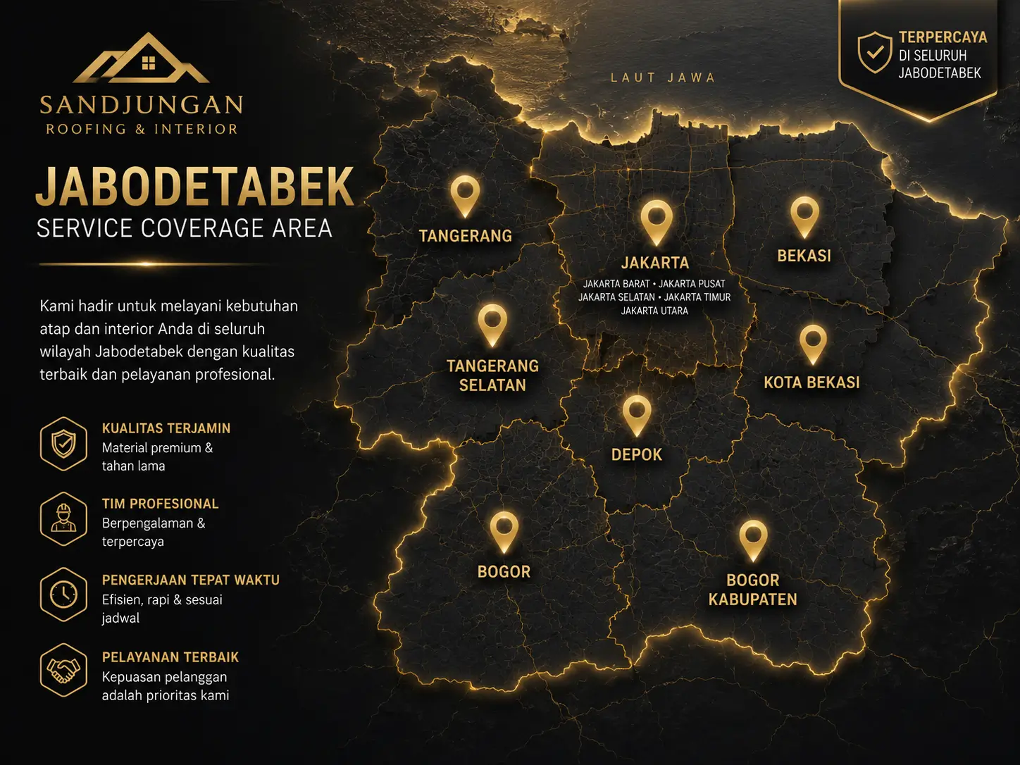Area Layanan Plafon Jabodetabek